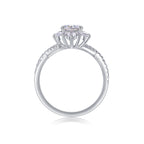 Hidden Poetry - A Wedding Ring Set With 1-carat