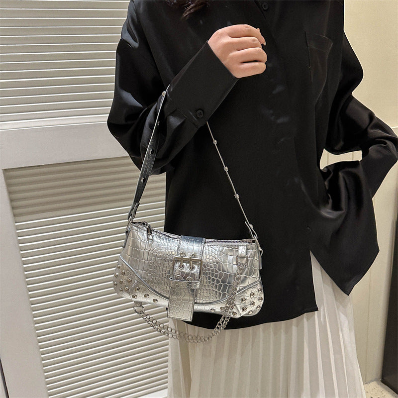 Fashionable Texture Commute Leisure Shoulder Handbag