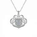 925 Sterling with Moonstone and Sparkling Accents