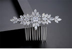 S925 Pure Silver Moissanite  New Bride Hair Comb