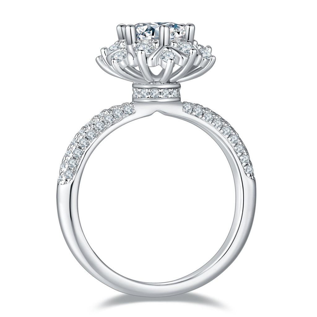 1-carat  Silver Ring Set With , S925 Silver