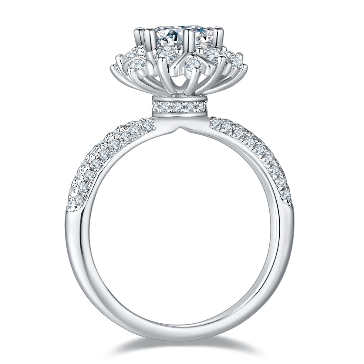 1-carat  Silver Ring Set With , S925 Silver