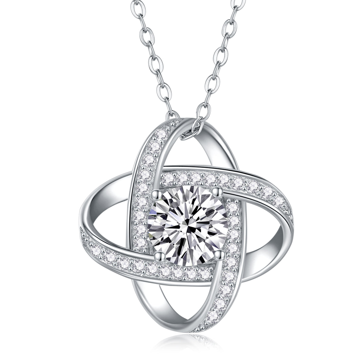 , Silver Pendant Necklace S925, Silver-