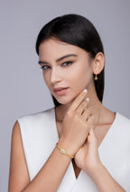 Silver Bracelet Is S925 Silver-plated With Gold