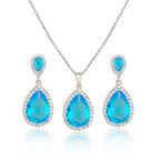 Necklace Eardrops Suit Bride Wedding Jewelry