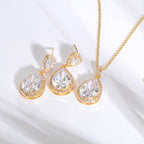 Necklace Eardrops Suit Bride Wedding Jewelry
