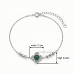 925 Sterling Silver S925 Sterling Silver Filigree Clover Bracelet