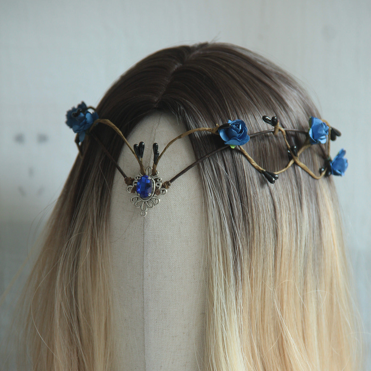 Leaf Water Drop Headband Female Headdress