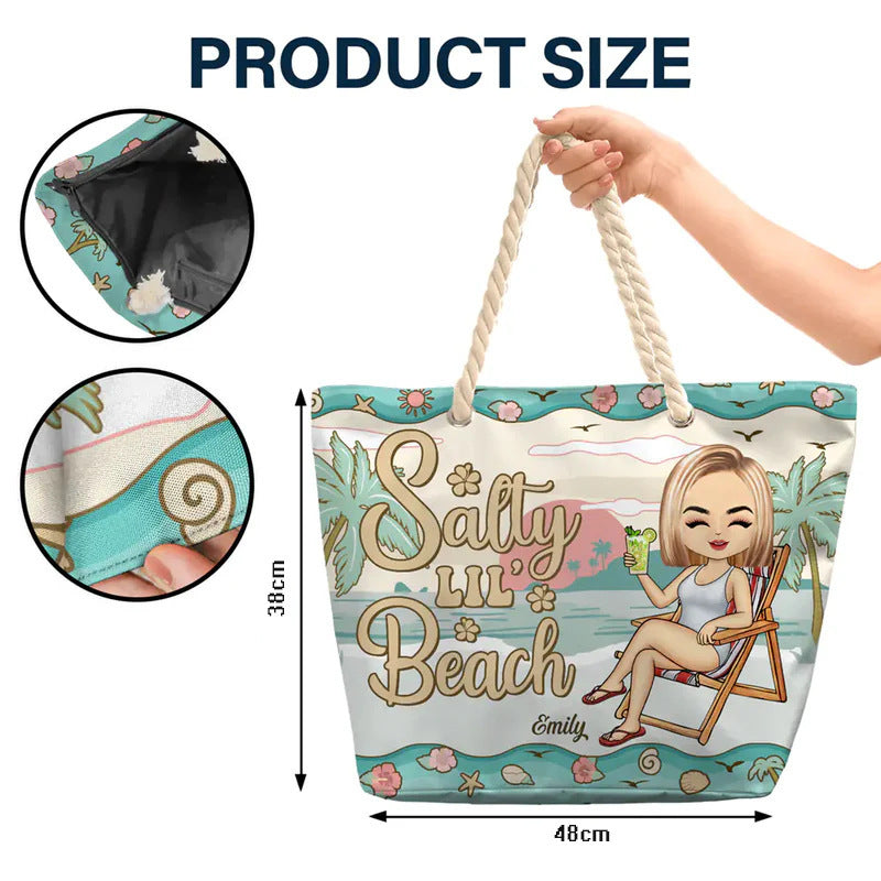 Cartoon Beach Leisure Shoulder Bag Printed