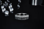 Light And Shadow Bloom - A Wedding Ring Set