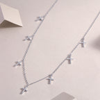 Holy Light Cross - Pendant Necklace  S925 Silver Plated Platinum