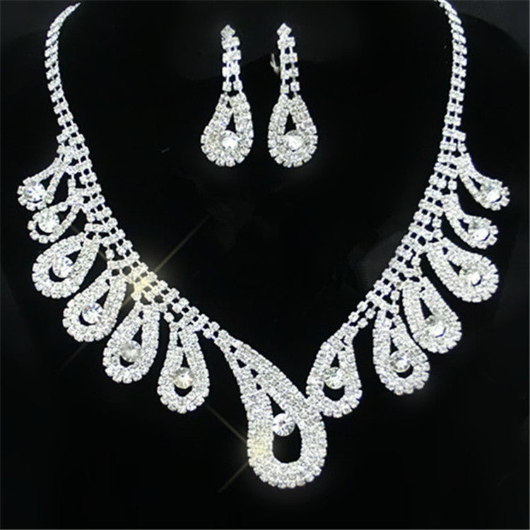 Diamond Suit Set Big Chain Necklace Set