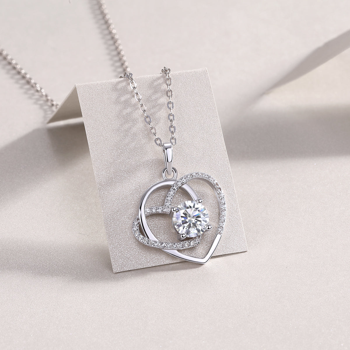 Light Luxury Jewelry Pendant Necklace Set  S925 Silver