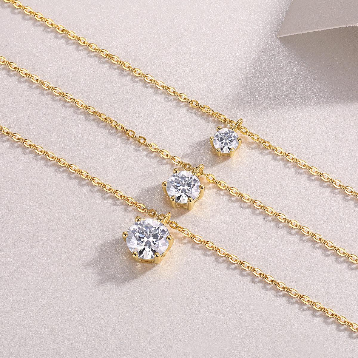 2-carat Luxury Fashion Silver Pendant Necklace