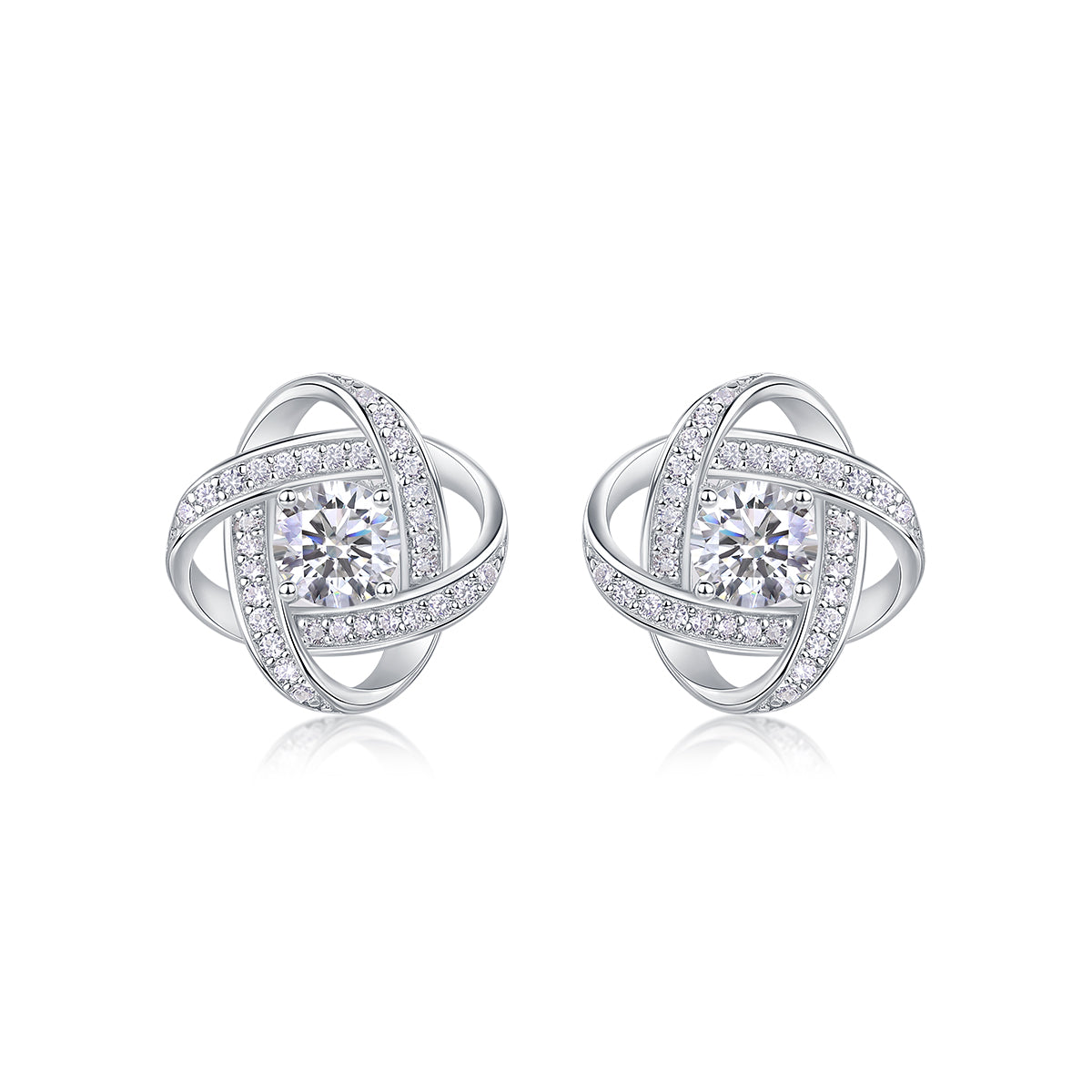 Earrings Set With 0.5-carat Stud Earrings,