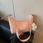 Solid-color  Underarm Single-shoulder Crossbody Bag