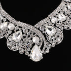 Rhinestone ,  Crystal, Necklace Earrings Two Sets