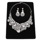 Rhinestone ,  Crystal, Necklace Earrings Two Sets