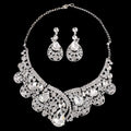 Rhinestone ,  Crystal, Necklace Earrings Two Sets