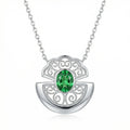925 Sterling Silver Filigree Pendant Necklace