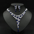 Colorful  Necklace Set Wedding Earring