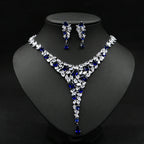 Colorful  Necklace Set Wedding Earring