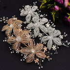 Flower Rhinestone  Bridal Wedding Hair Band