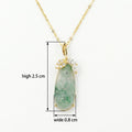 925 Sterling Silver Exquisite Carved Green Jadeite Pendant