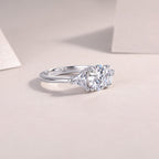 2-carat S925 Silver Diamond Wedding Ring.