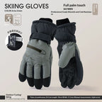 Womens Fleece-Lined Cold-Weather Five-Finger Cycling Gloves