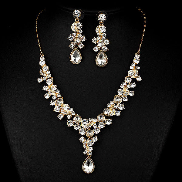 Western Wedding Bride Necklace Earrings