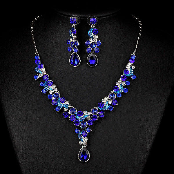 Western Wedding Bride Necklace Earrings