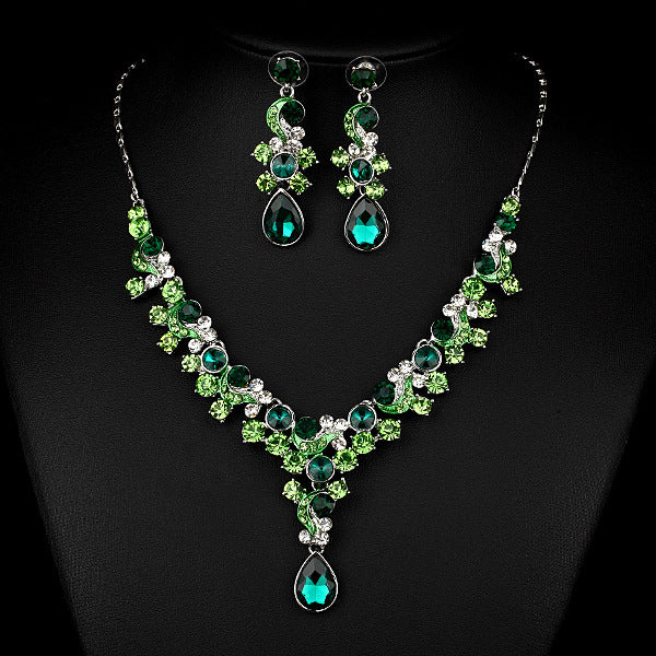 Western Wedding Bride Necklace Earrings