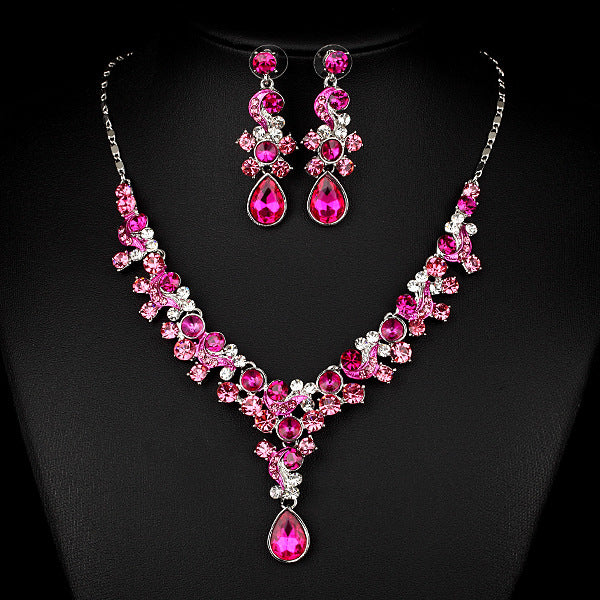 Western Wedding Bride Necklace Earrings