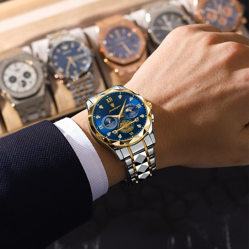 Mens Waterproof Multifunctional Watch