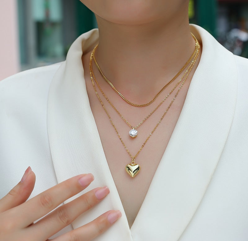 2-carat  Silver Pendant Necklace With  S925 Silver
