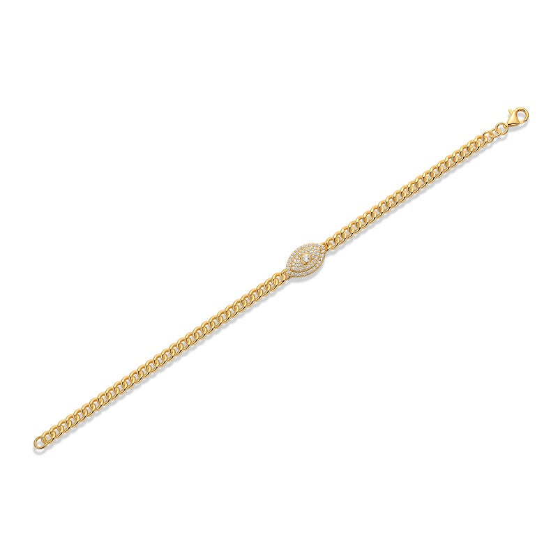 Silver Bracelet Is S925 Silver-plated With Gold