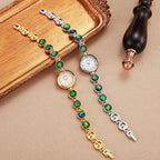 Light Luxury Pearl And Malachite Elegant Womens Watch