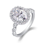 A Wedding Ring Set With  Moissanite S925 Silver
