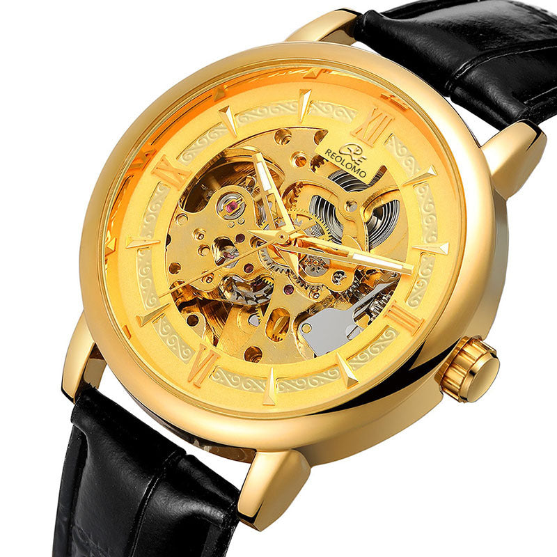 Mens Hollow-out Mechanical Watch