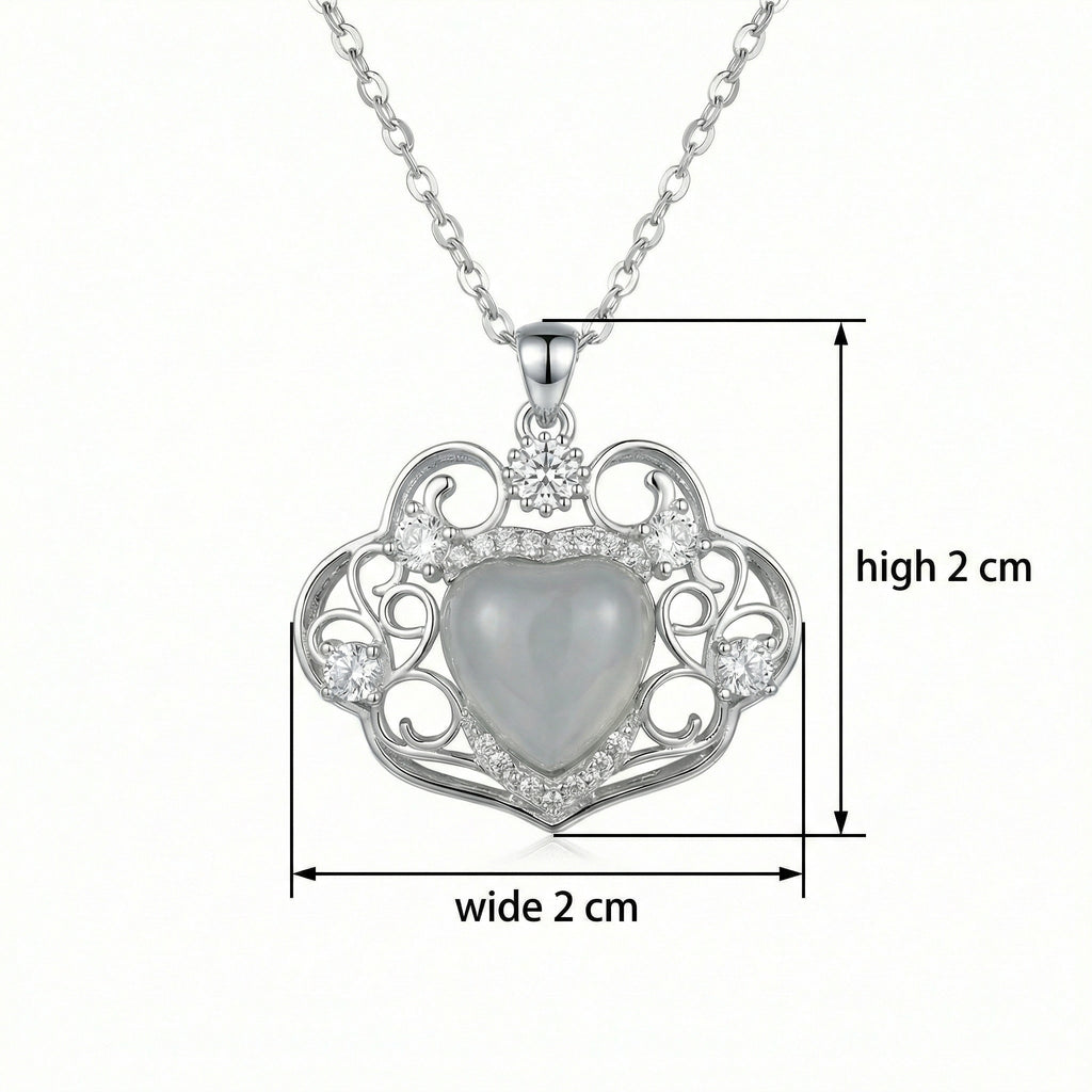 925 Sterling with Moonstone and Sparkling Accents