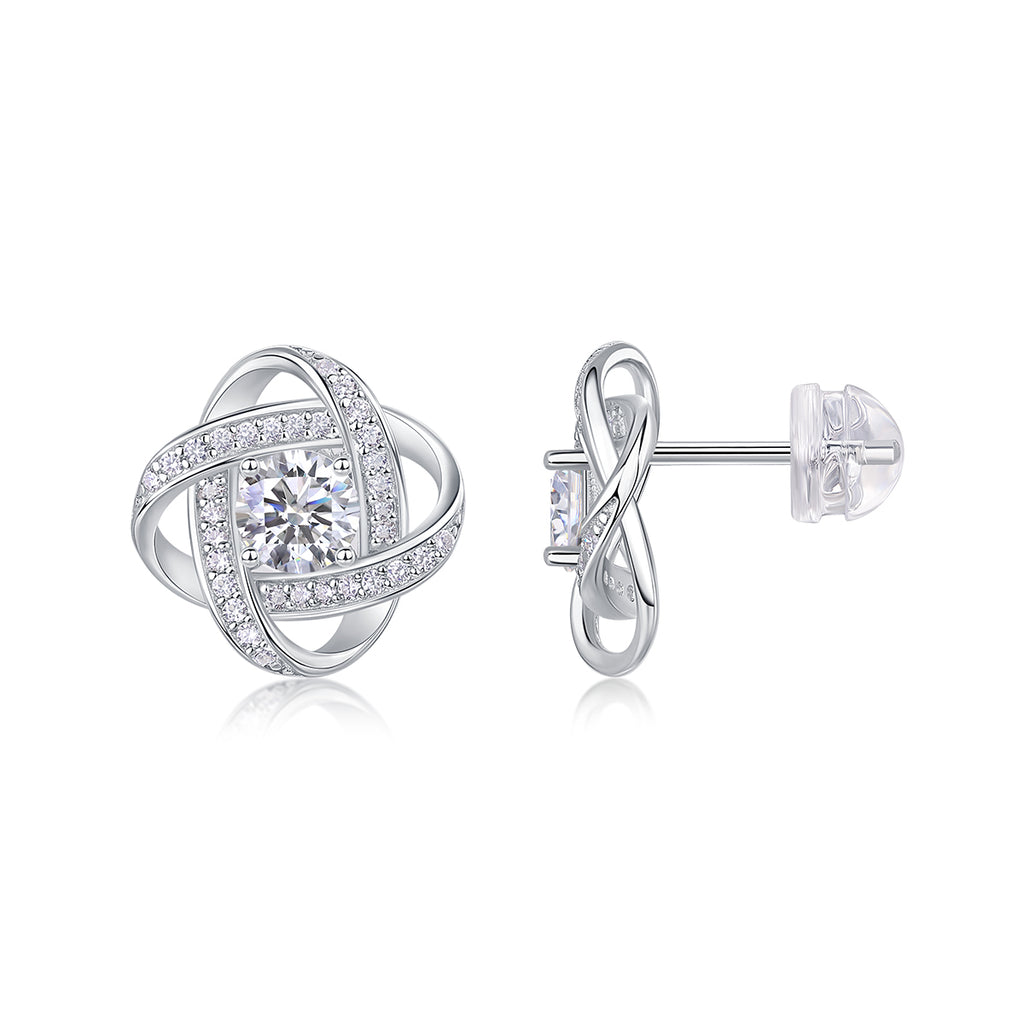 Earrings Set With 0.5-carat Stud Earrings,