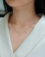 Holy Light Cross - Pendant Necklace  S925 Silver Plated Platinum