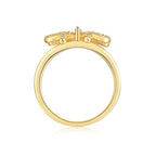 Silver Ring Set With  Moissanite, S925 Silver