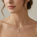 925 Sterling Silver  Marquise and Pear Cut Floral Teardrop