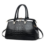 Patent Leather Large-Capacity Commuter Handbag