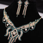 butterfly necklace, Earrings Set Bridal Jewelry