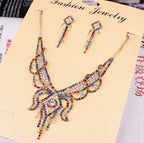 butterfly necklace, Earrings Set Bridal Jewelry