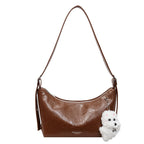 Solid-color  Underarm Single-shoulder Crossbody Bag