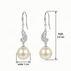 925 Sterling SilverPearl Drop Earrings
